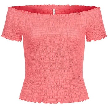Abbigliamento Donna Top / T-shirt senza maniche Only 15180248 ALICIA-STRAWBERRY Rosso