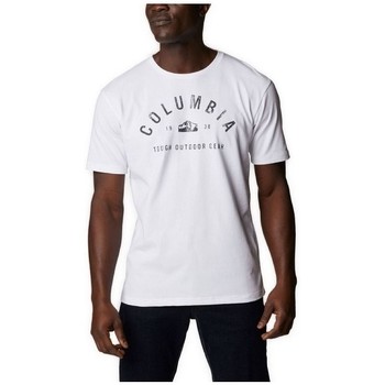 Abbigliamento Uomo T-shirt & Polo Columbia M GRAPHIC SS TEE BLANC Bianco