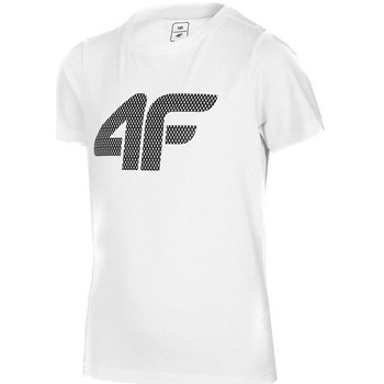Abbigliamento Bambino T-shirt maniche corte 4F JTSM002 Bianco