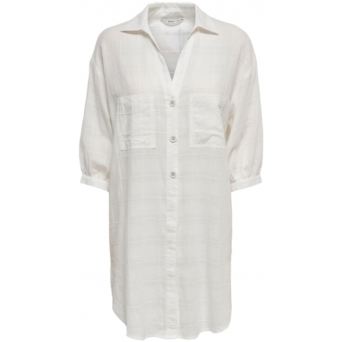 Abbigliamento Donna Top / Blusa Only Shirt Naja S/S - Bright White Bianco