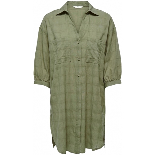 Abbigliamento Donna Top / Blusa Only Shirt Naja S/S - Mermaid Verde