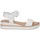 Scarpe Donna Sandali Inuovo sandalo 113031 pelle intrecciata bianca Bianco