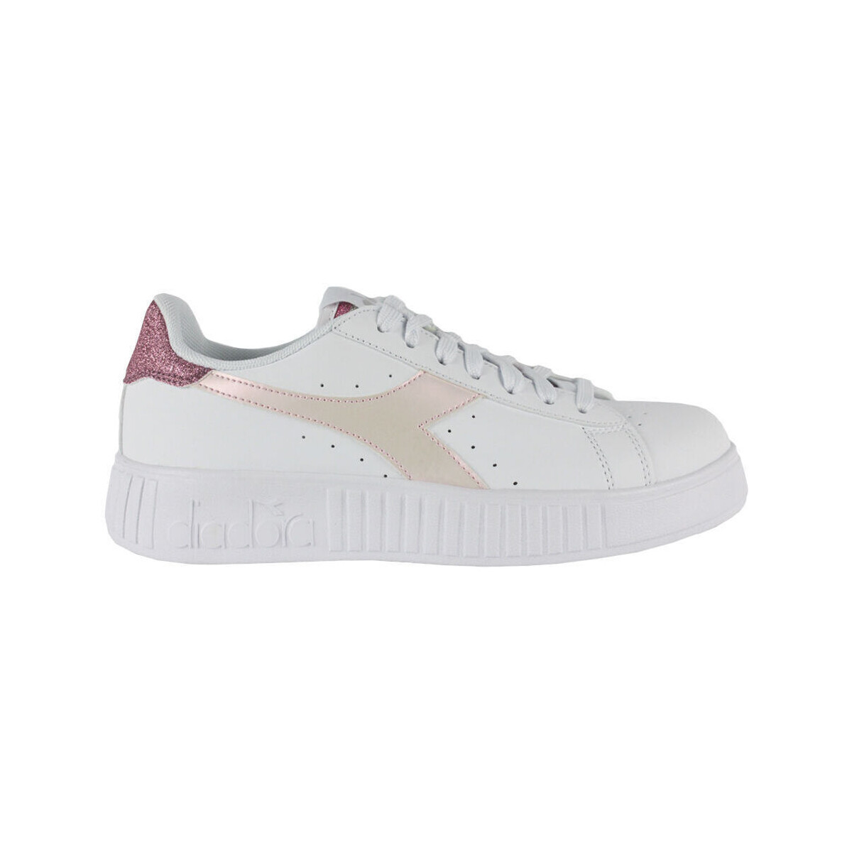 Scarpe Donna Sneakers Diadora 101.178338 01 C3113 White/Pink lady Bianco