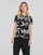 Abbigliamento Donna T-shirt maniche corte Desigual ENYA Nero / Bianco