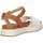 Scarpe Donna Sandali Civicoquattordici 204j Sandalo Donna Bianco E Cuoio Multicolore