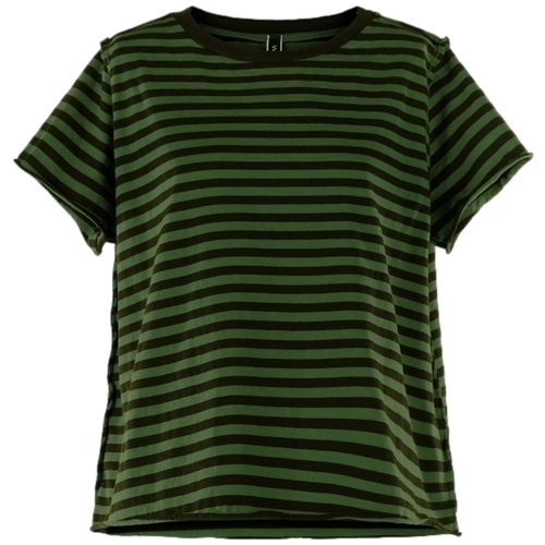 Abbigliamento Donna Top / Blusa Wendy Trendy Top 220837 - Black/Green Verde