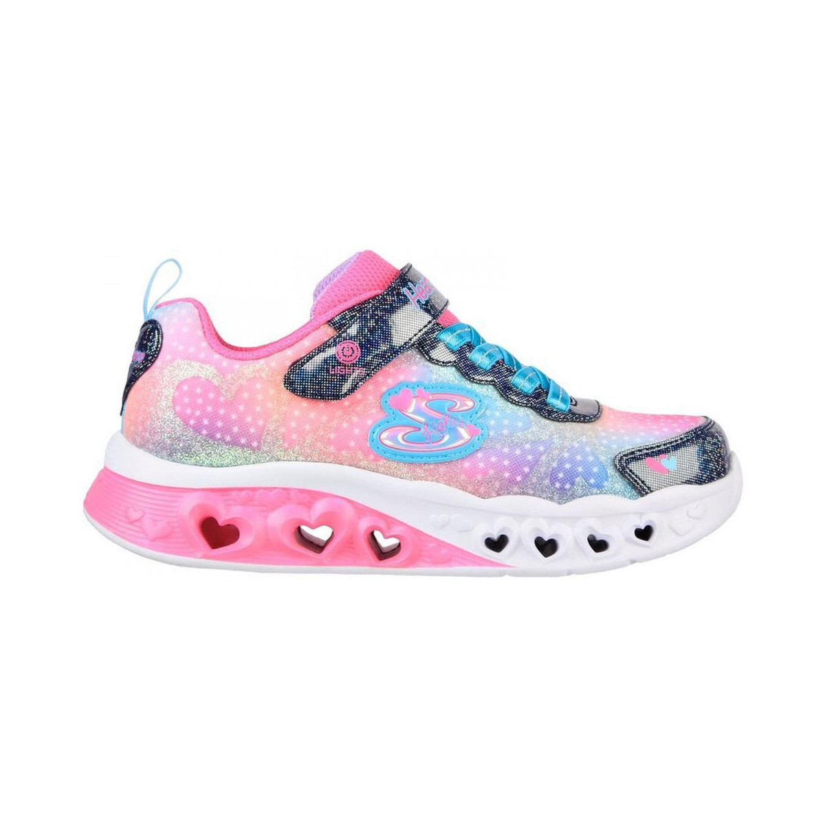 Scarpe Unisex bambino Sneakers Skechers Flutter heart lights-simply l Multicolore