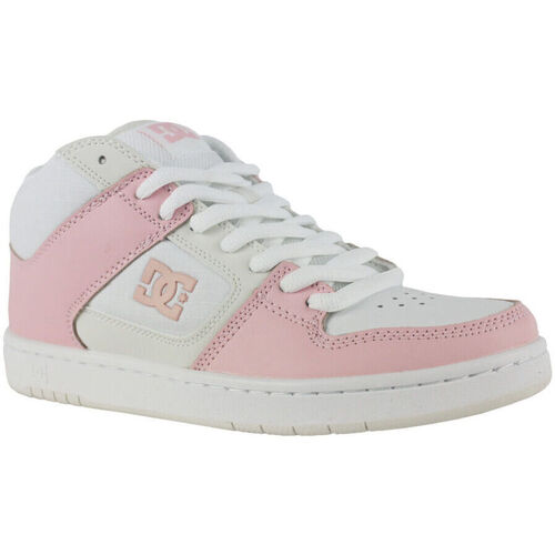 Scarpe Donna Sneakers DC Shoes Manteca 4 mid ADJS100147 WHITE/PINK (WPN) Bianco