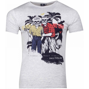 Abbigliamento Uomo T-shirt maniche corte La Maison Blaggio MB-MCQUEEN Grigio