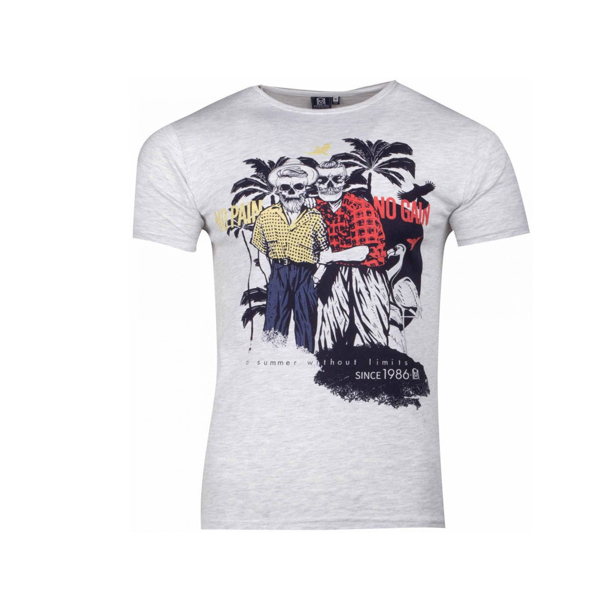 Abbigliamento Uomo T-shirt & Polo La Maison Blaggio MB-MCQUEEN Grigio