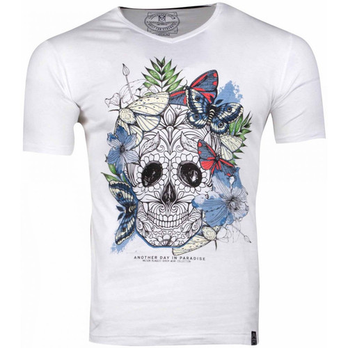 Abbigliamento Uomo T-shirt & Polo La Maison Blaggio MB-MEXICO Bianco
