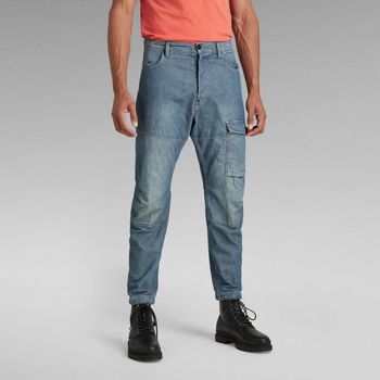 Abbigliamento Uomo Jeans G-Star Raw D21483-C611 - BEARING 3D CARGO-CHAMBRAY WOVEN Blu