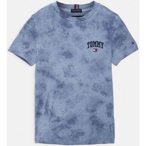 Abbigliamento Unisex bambino T-shirt & Polo Tommy Hilfiger KB0KB07022 VARSITY TEE-C8I Blu