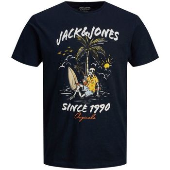 Abbigliamento Bambino T-shirt & Polo Jack & Jones 12212512 VENICE-NAVY BLAZER Blu