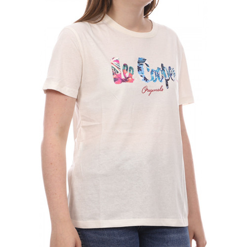 Abbigliamento Donna T-shirt maniche corte Lee Cooper LEE-009549 Beige