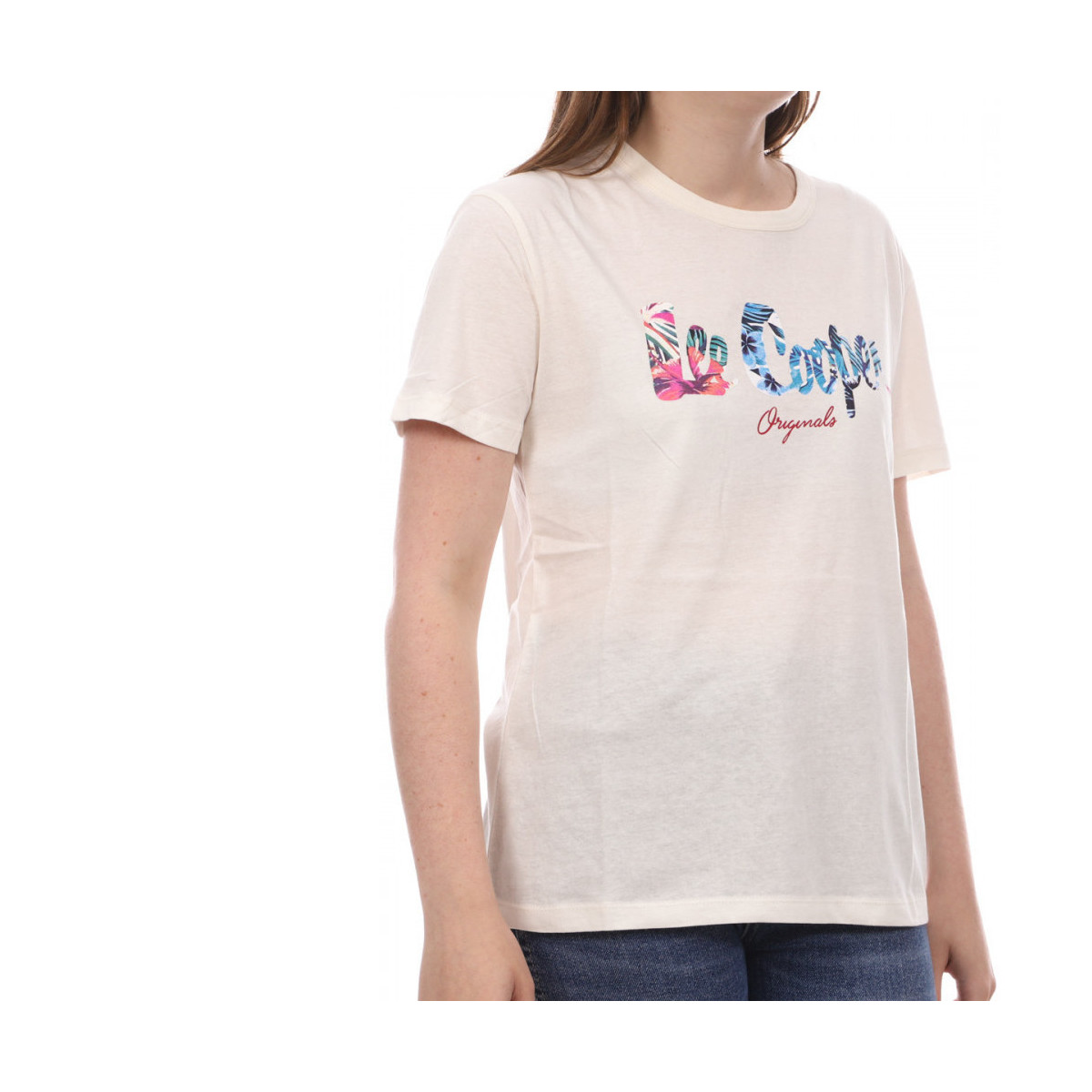 Abbigliamento Donna T-shirt & Polo Lee Cooper LEE-009549 Beige