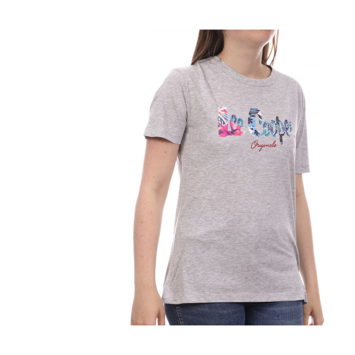 Abbigliamento Donna T-shirt & Polo Lee Cooper LEE-009549 Grigio