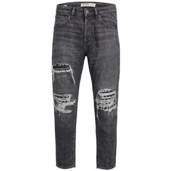 Abbigliamento Uomo Jeans Jack & Jones 12212978 FRANK-BLACK DENIM Nero