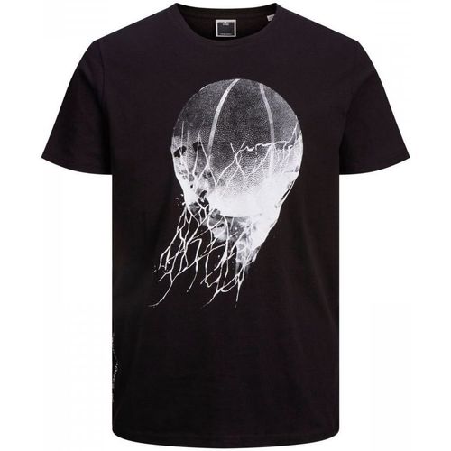 Abbigliamento Bambino T-shirt & Polo Jack & Jones 12210575 GRAPHIC TEE-BLACK Nero