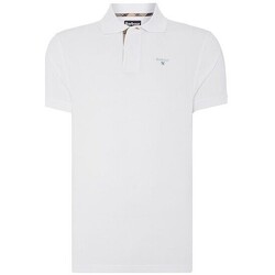 Abbigliamento Uomo T-shirt & Polo Barbour - POLO CON INSERTI TARTAN Bianco