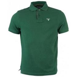 Abbigliamento Uomo T-shirt & Polo Barbour - POLO CON INSERTI TARTAN Verde