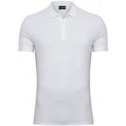 Abbigliamento Uomo T-shirt & Polo Emporio Armani -POLO  PIQUET Bianco