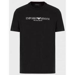 Abbigliamento Uomo T-shirt & Polo Emporio Armani - T/SHIRT LOGO AQUILA Nero