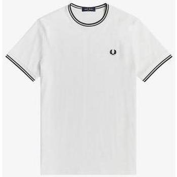 Abbigliamento Uomo T-shirt & Polo Fred Perry - T/SHIRT  CON PROFILO Bianco