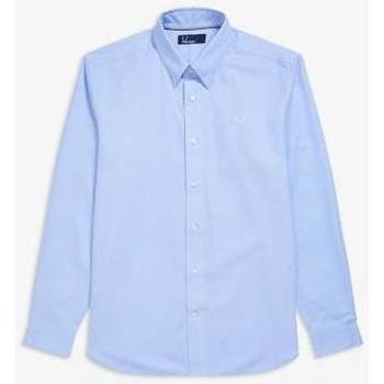 Abbigliamento Uomo Camicie maniche lunghe Fred Perry -CAMICIA CON LOGO Blu