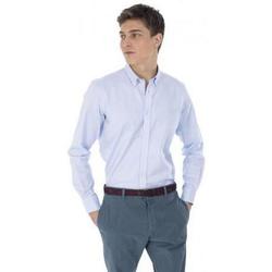 Abbigliamento Uomo Camicie maniche lunghe Harmont & Blaine HARMONT&BLAINE - CAMICIA  COTONE OXFORD Blu
