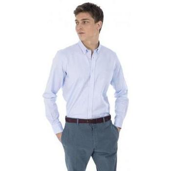 Abbigliamento Uomo Camicie maniche lunghe Harmont & Blaine CAMICIA  COTONE OXFORD Blu