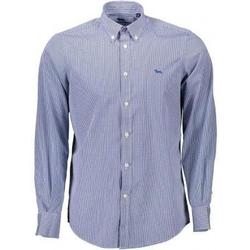 Abbigliamento Uomo Camicie maniche lunghe Harmont & Blaine - CAMICIA MICRODISEGNO Blu