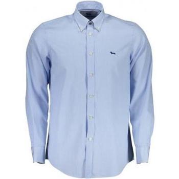 Abbigliamento Uomo Camicie maniche lunghe Harmont & Blaine CAMICIA MICRODISEGNO Blu