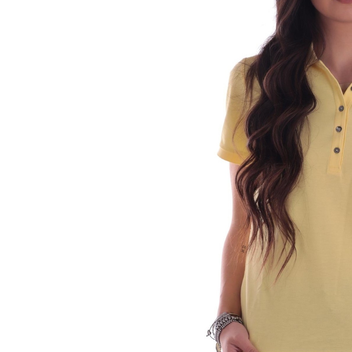 Abbigliamento Donna T-shirt & Polo Geox 114578 Banana