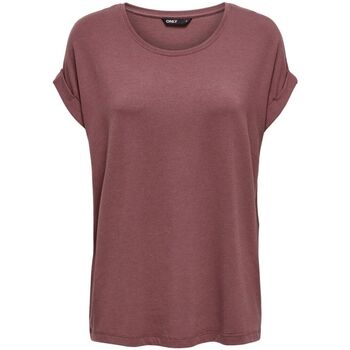 Abbigliamento Donna T-shirt & Polo Only 15106662 MONSTER-ROSE BROWN Rosso