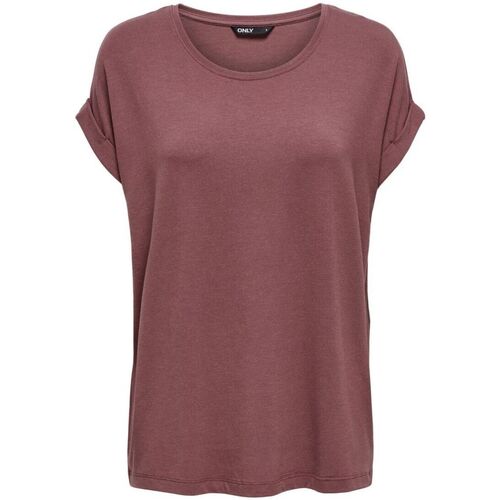 Abbigliamento Donna T-shirt & Polo Only 15106662 MONSTER-ROSE BROWN Rosso