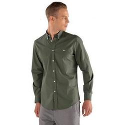 Abbigliamento Uomo Camicie maniche lunghe Harmont & Blaine -  CAMICIA COTONE TINTA  UNITA Verde