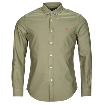Abbigliamento Uomo Camicie maniche lunghe Polo Ralph Lauren SLBDPPCS-LONG SLEEVE-SPORT SHIRT Kaki / Sage / Green