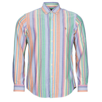Abbigliamento Uomo Camicie maniche lunghe Polo Ralph Lauren CUBDPPCS-LONG SLEEVE-SPORT SHIRT Multicolore / Multico / Arancio / Green / Multi