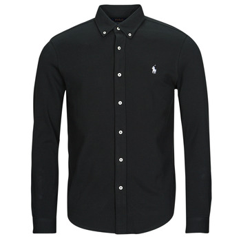 Abbigliamento Uomo Camicie maniche lunghe Polo Ralph Lauren LSFBBDM5-LONG SLEEVE-KNIT Nero / Black