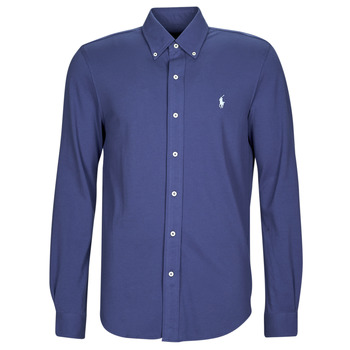 Abbigliamento Uomo Camicie maniche lunghe Polo Ralph Lauren LSFBBDM5-LONG SLEEVE-KNIT Blu / Cielo / Light / Navy