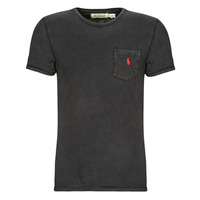 Abbigliamento Uomo T-shirt maniche corte Polo Ralph Lauren T-SHIRT AJUSTE AVEC POCHE EN COTON Nero / Black