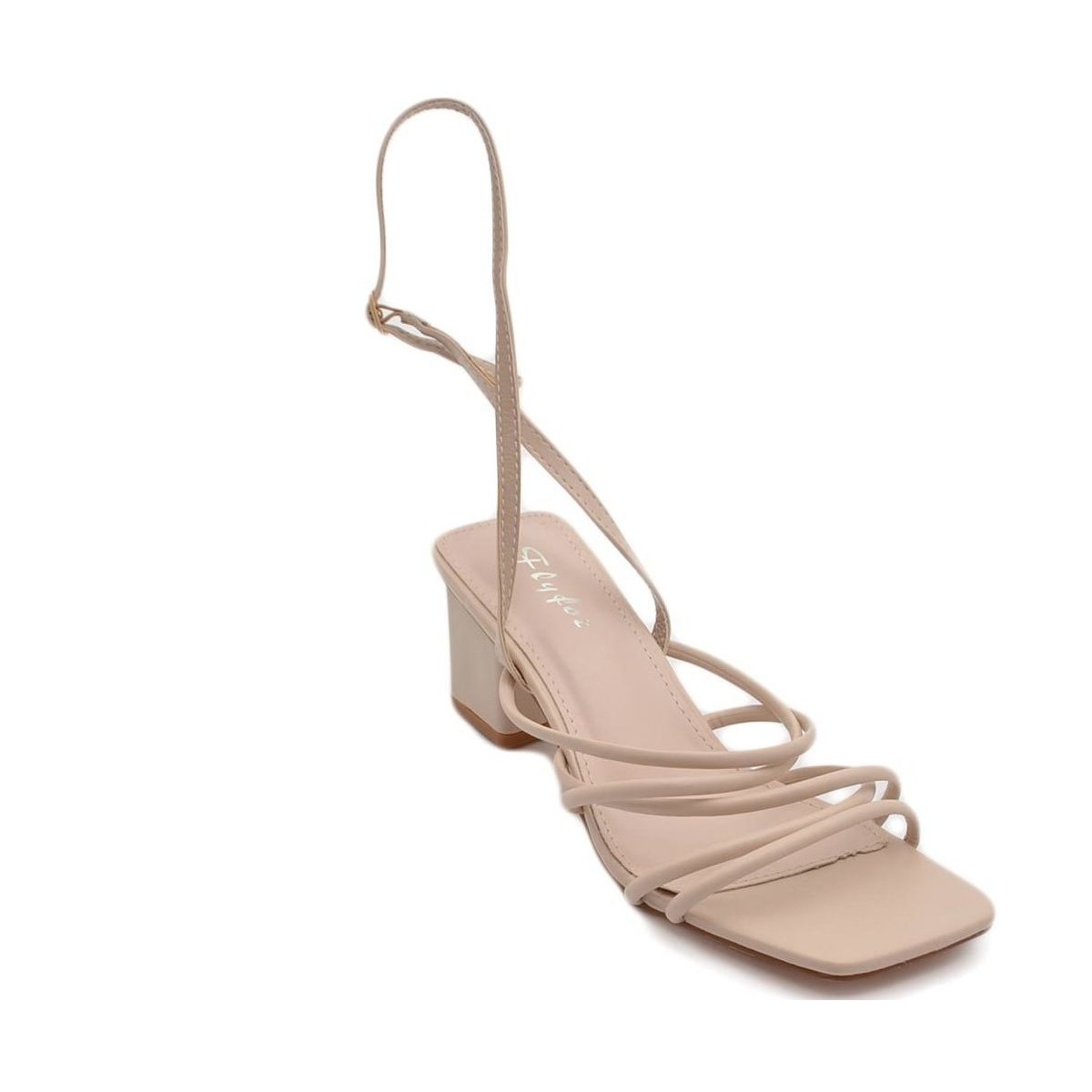 Scarpe Donna Sandali Malu Shoes Sandalo donna beige intrecciato con tacco basso largo comodo 5 Beige