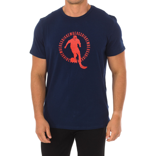 Abbigliamento Uomo T-shirt maniche corte Bikkembergs BKK1MTS02-NAVY Blu