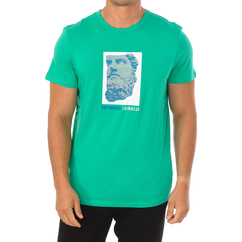 Abbigliamento Uomo T-shirt maniche corte Bikkembergs BKK1MTS03-GREEN Verde