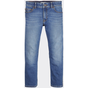 Abbigliamento Bambina Jeans Tommy Hilfiger KG0KG04520 LANA STRAIGHT-1A5 TAPE BLUE STRETCH Blu