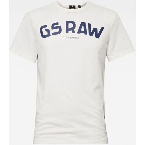 Abbigliamento Uomo T-shirt & Polo G-Star Raw D16388 4561 GR TEE-111 MILK Bianco