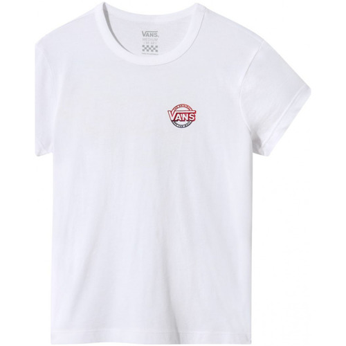 Abbigliamento Bambina T-shirt & Polo Vans VN0A4ULA MICD UP-WHITE Bianco