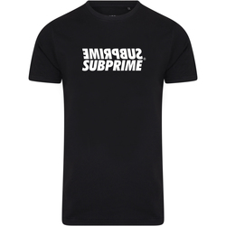 Abbigliamento Uomo T-shirt maniche corte Subprime Shirt Mirror Black Nero
