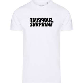 Abbigliamento Uomo T-shirt maniche corte Subprime Shirt Mirror White Bianco